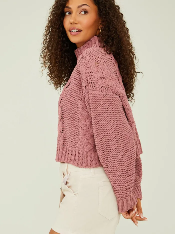 Women Altar039d State Sweaters Trinity Chenille Turtleneck Sweater Nostalgiarose