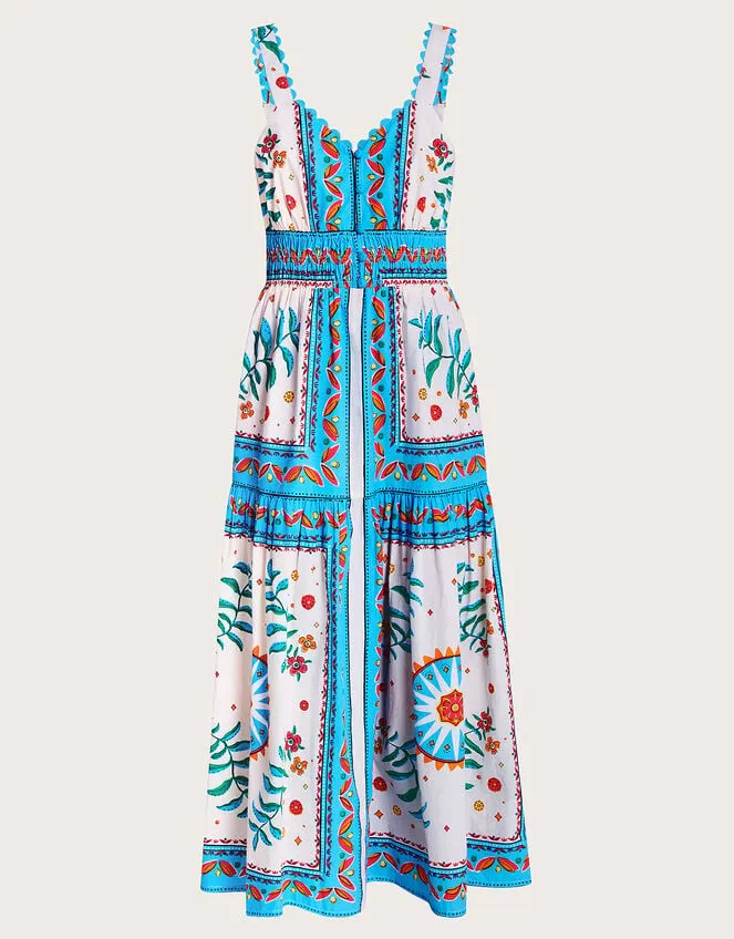 Women Anya Border Print Dress Ivory Monsoon Dresses