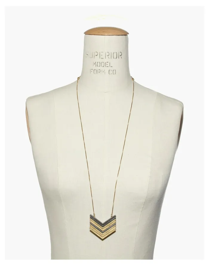 Women Arrowstack Necklace Vintage Gold Madewell Necklaces Women Arrowstack Necklace Vintage Gold Madewell Necklaces