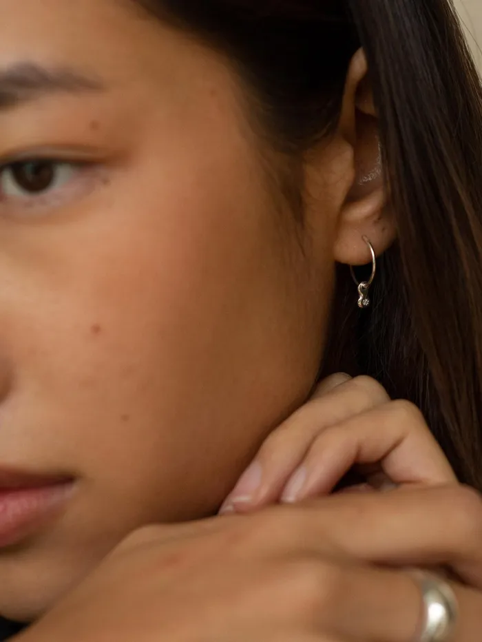 Women Artefact 8211 Reservoir Hoops In Silver The UNDONE Earrings