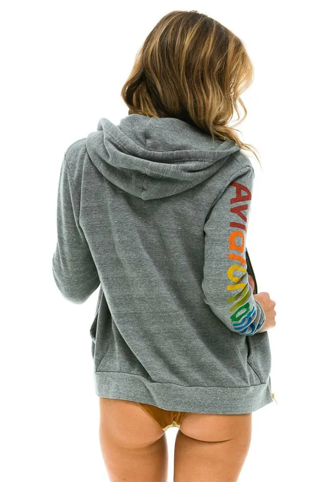 Women AVIATOR NATION ASPEN HOODIE 8211 HEATHER GREY Aviator Nation Hoodies Women AVIATOR NATION ASPEN HOODIE 8211 HEATHER GREY Aviator Nation Hoodies