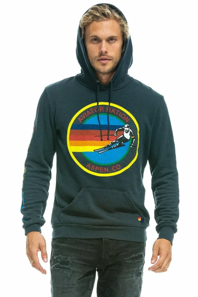 Women AVIATOR NATION ASPEN PULLOVER HOODIE 8211 CHARCOAL Aviator Nation Hoodies Women AVIATOR NATION ASPEN PULLOVER HOODIE 8211 CHARCOAL Aviator Nation Hoodies