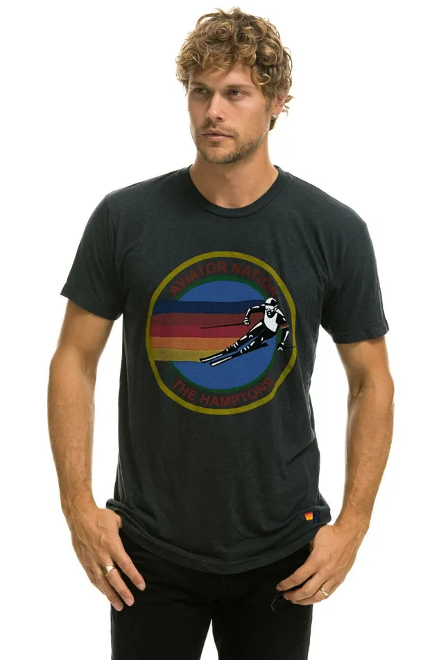 Women AVIATOR NATION HAMPTONS UNISEX CREW TEE 8211 CHARCOAL Aviator Nation UnisexTees Women AVIATOR NATION HAMPTONS UNISEX CREW TEE 8211 CHARCOAL Aviator Nation UnisexTees