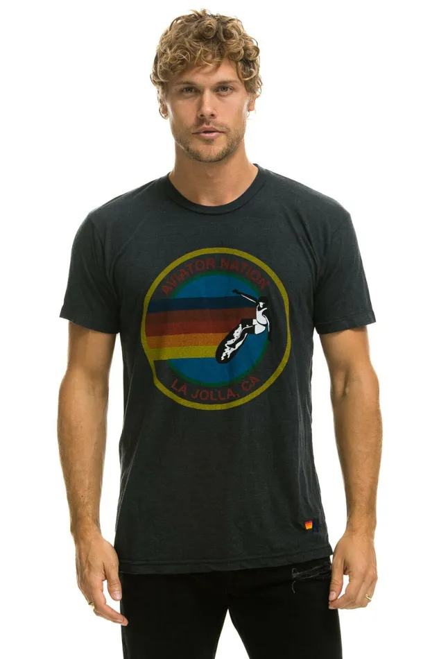 Women AVIATOR NATION LA JOLLA TEE 8211 CHARCOAL Aviator Nation UnisexTees Women AVIATOR NATION LA JOLLA TEE 8211 CHARCOAL Aviator Nation UnisexTees
