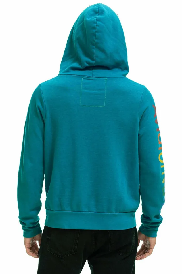 Women AVIATOR NATION LA JOLLA ZIP HOODIE 8211 TEAL Aviator Nation Hoodies Women AVIATOR NATION LA JOLLA ZIP HOODIE 8211 TEAL Aviator Nation Hoodies