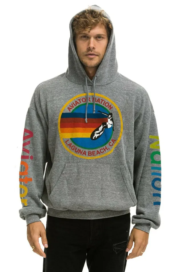 Women AVIATOR NATION LAGUNA BEACH RELAXED PULLOVER HOODIE 8211 HEATHER GREY Aviator Nation Hoodies Women AVIATOR NATION LAGUNA BEACH RELAXED PULLOVER HOODIE 8211 HEATHER GREY Aviator Nation Hoodies