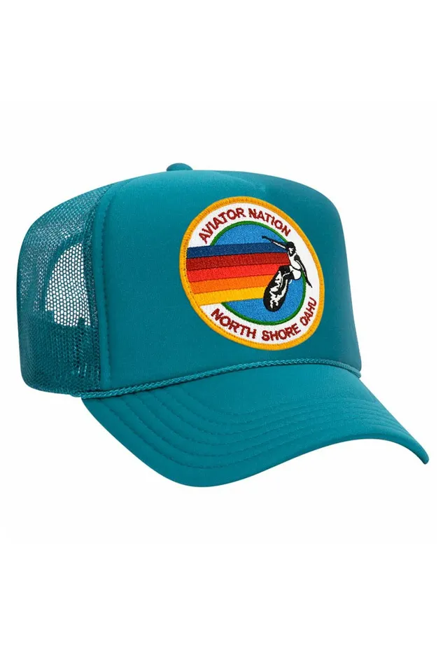 Women AVIATOR NATION NORTH SHORE TRUCKER HAT Aviator Nation TruckerHats Women AVIATOR NATION NORTH SHORE TRUCKER HAT Aviator Nation TruckerHats