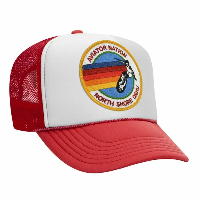 Women AVIATOR NATION NORTH SHORE TRUCKER HAT Aviator Nation TruckerHats Women AVIATOR NATION NORTH SHORE TRUCKER HAT Aviator Nation TruckerHats
