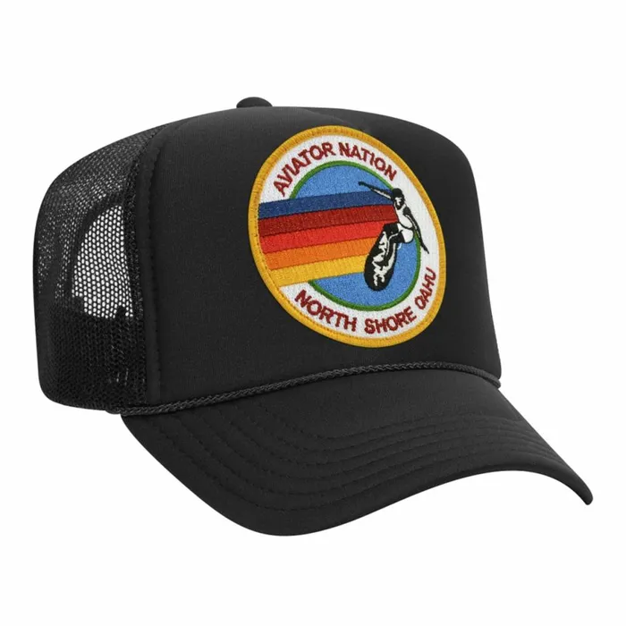 Women AVIATOR NATION NORTH SHORE TRUCKER HAT Aviator Nation TruckerHats Women AVIATOR NATION NORTH SHORE TRUCKER HAT Aviator Nation TruckerHats