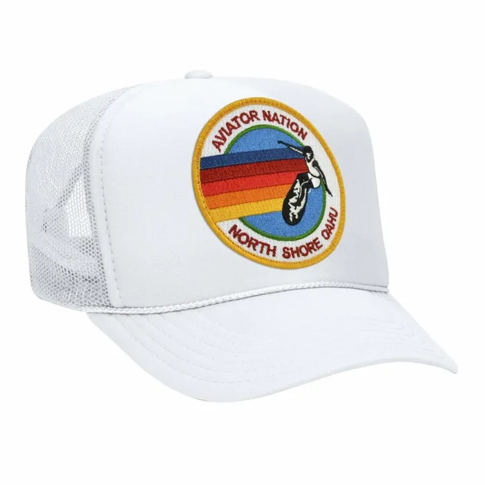 Women AVIATOR NATION NORTH SHORE TRUCKER HAT Aviator Nation TruckerHats Women AVIATOR NATION NORTH SHORE TRUCKER HAT Aviator Nation TruckerHats