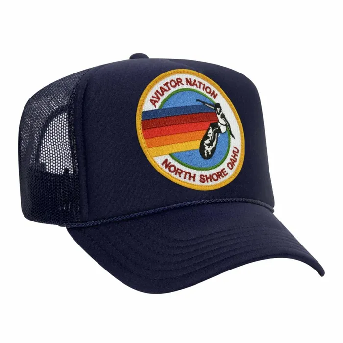 Women AVIATOR NATION NORTH SHORE TRUCKER HAT Aviator Nation TruckerHats Women AVIATOR NATION NORTH SHORE TRUCKER HAT Aviator Nation TruckerHats