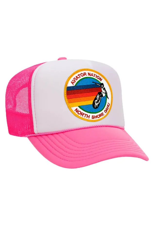 Women AVIATOR NATION NORTH SHORE TRUCKER HAT Aviator Nation TruckerHats Women AVIATOR NATION NORTH SHORE TRUCKER HAT Aviator Nation TruckerHats