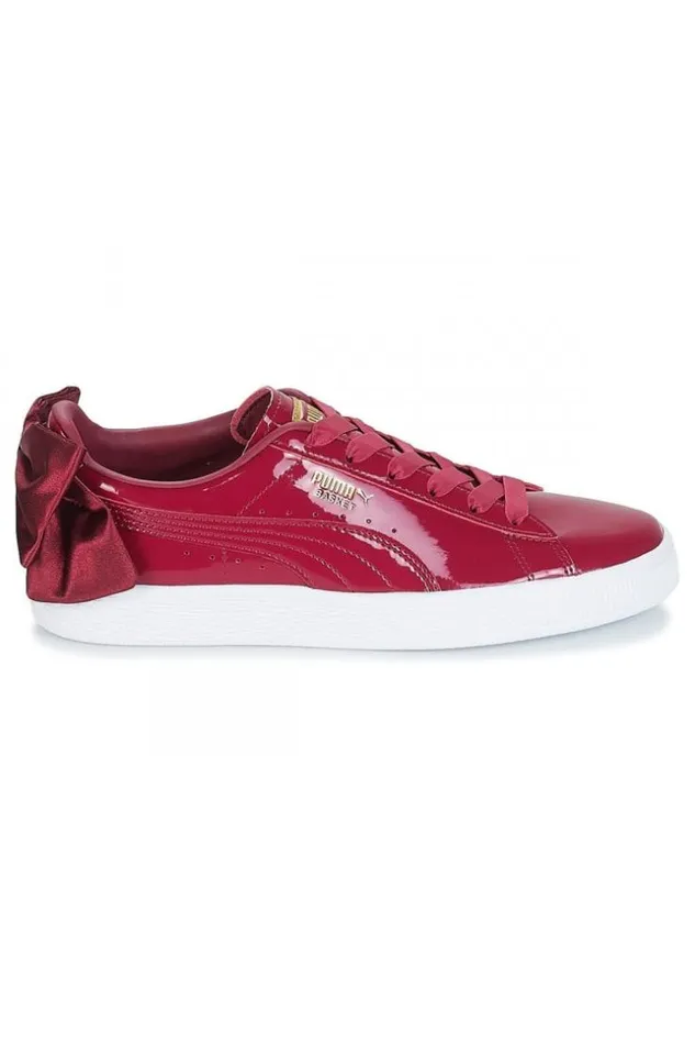 Women Baskets Puma Bow Patent Wn039s Tibetan Red Brentiny Paris Sneakers