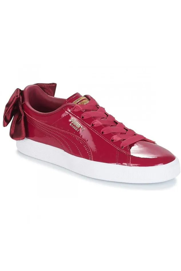 Women Baskets Puma Bow Patent Wn039s Tibetan Red Brentiny Paris Sneakers
