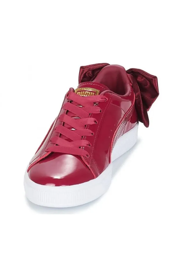Women Baskets Puma Bow Patent Wn039s Tibetan Red Brentiny Paris Sneakers