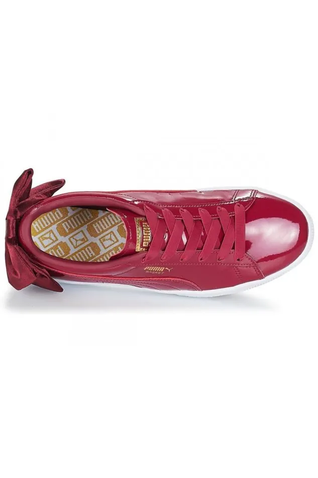 Women Baskets Puma Bow Patent Wn039s Tibetan Red Brentiny Paris Sneakers
