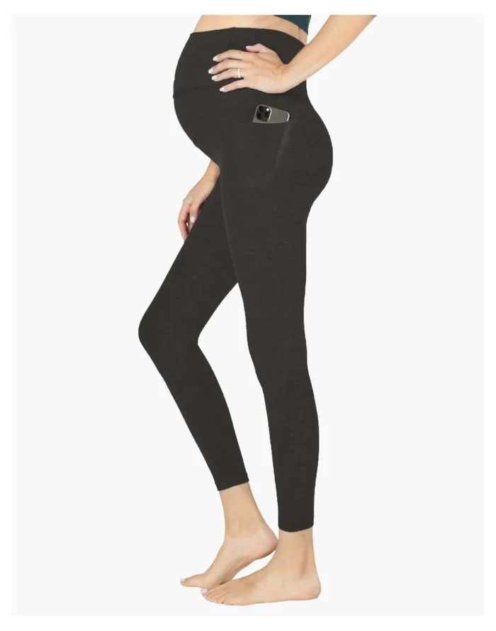 Women Beyond Yoga Maternity Out Of Pocket Midi Leggings In Spacedye Black Madewell Activewear Women Beyond Yoga Maternity Out Of Pocket Midi Leggings In Spacedye Black Madewell Activewear