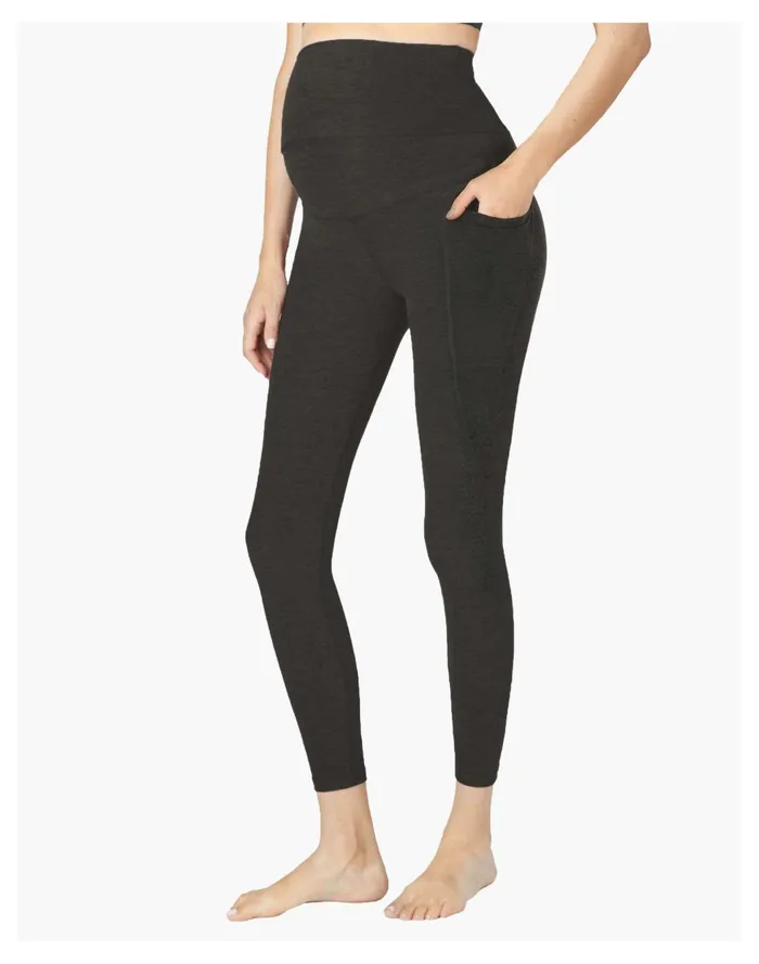 Women Beyond Yoga Maternity Out Of Pocket Midi Leggings In Spacedye Black Madewell Activewear Women Beyond Yoga Maternity Out Of Pocket Midi Leggings In Spacedye Black Madewell Activewear