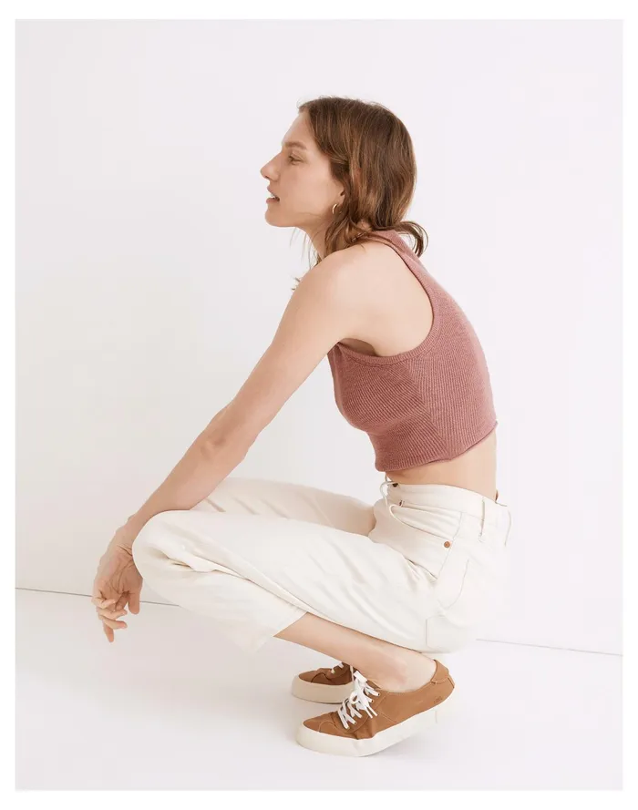 Women Birchmoor Sweater Tank Heather Jam Madewell Sweaters Women Birchmoor Sweater Tank Heather Jam Madewell Sweaters