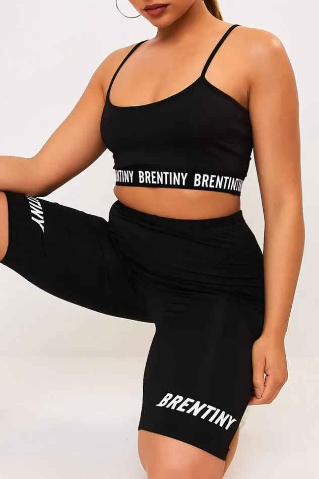 Women Black Brentiny Cycle Shorts Black Brentiny Paris Shorts