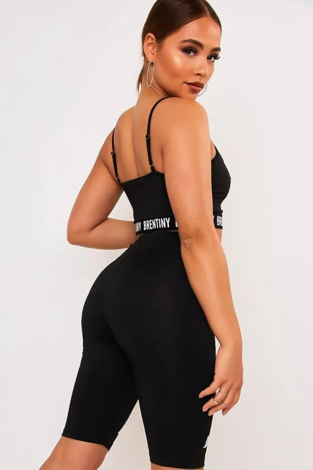 Women Black Brentiny Cycle Shorts Black Brentiny Paris Shorts