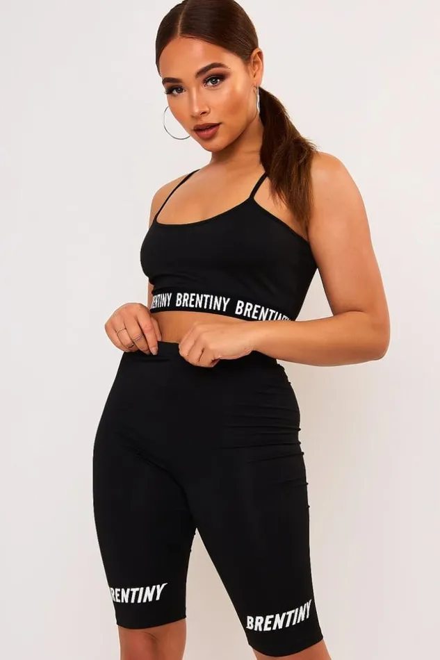 Women Black Brentiny Cycle Shorts Black Brentiny Paris Shorts