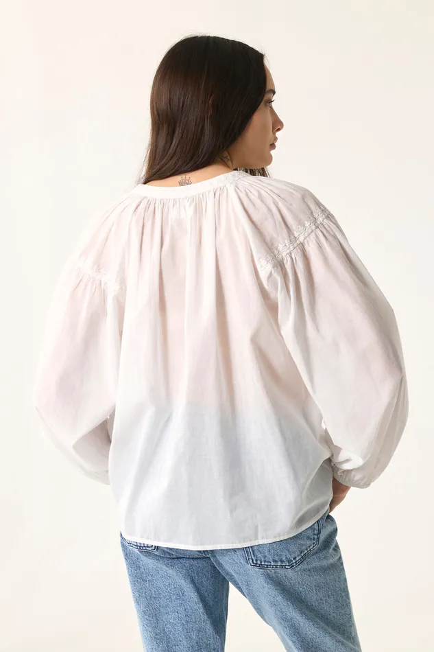 Women Blouse Renee Ecru Blouse Coton cru Des Petits Hauts Blouses Shirts and Tops