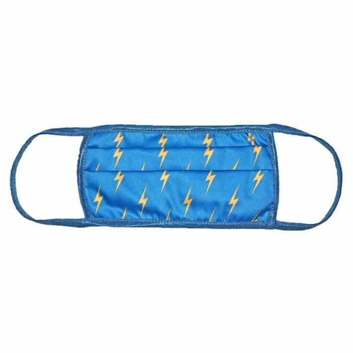 Women BOLT FACE MASK 8211 BLUE GOLD Aviator Nation BoltCollection