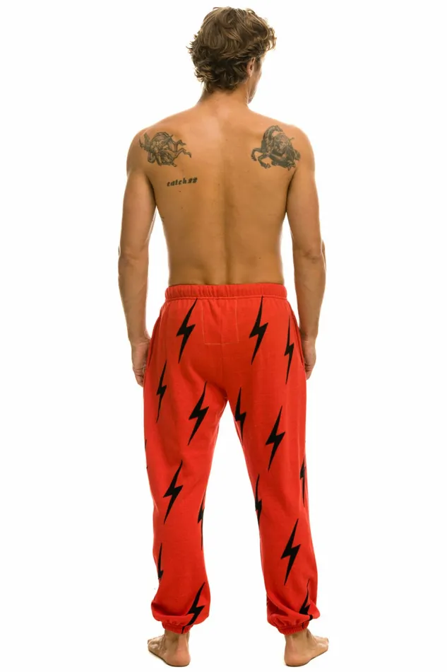 Women BOLT STITCH REPEAT SWEATPANTS 8211 RED BLACK Aviator Nation BoltCollection Women BOLT STITCH REPEAT SWEATPANTS 8211 RED BLACK Aviator Nation BoltCollection