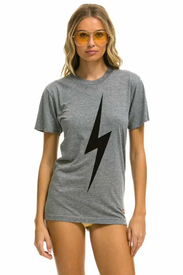 Women BOLT TEE 8211 HEATHER GREY Aviator Nation UnisexTees Women BOLT TEE 8211 HEATHER GREY Aviator Nation UnisexTees
