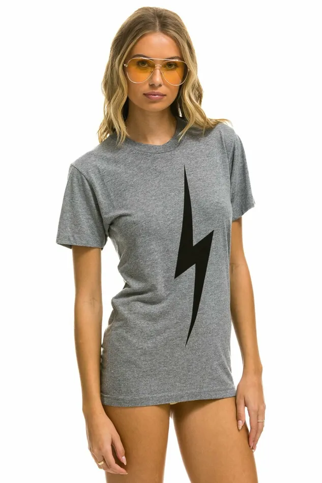 Women BOLT TEE 8211 HEATHER GREY Aviator Nation UnisexTees Women BOLT TEE 8211 HEATHER GREY Aviator Nation UnisexTees
