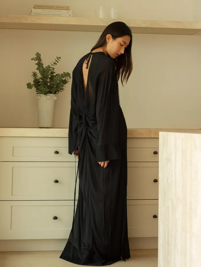 Women Bondi Born 8211 Cremona Twist Back Tunic In Black The UNDONE Dresses
