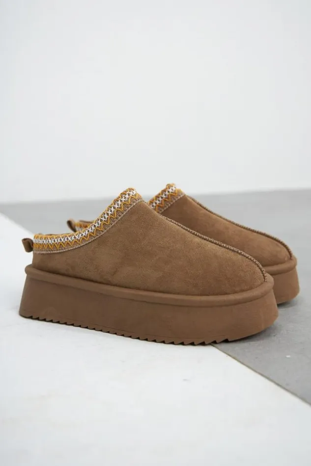 Women Bottines Chaussons En Velours Compenss Brentiny Paris White Tops
