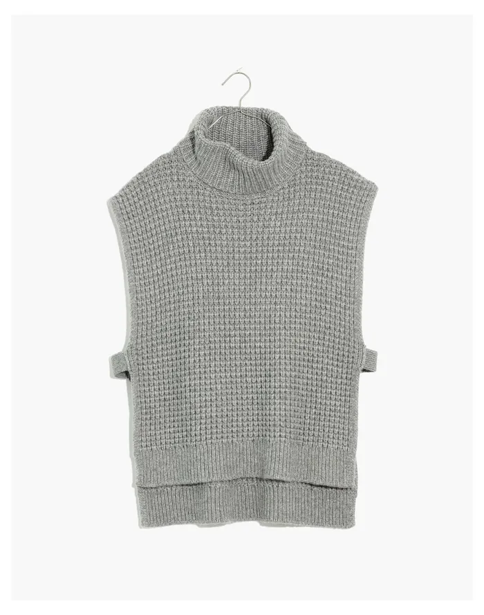 Women Bournville Waffle Sweater Vest Heather Thunder Madewell Sweaters Women Bournville Waffle Sweater Vest Heather Thunder Madewell Sweaters