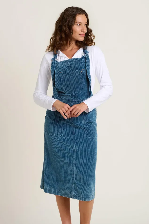 Women Brakeburn Dresses Blue Portland Pinny Dress