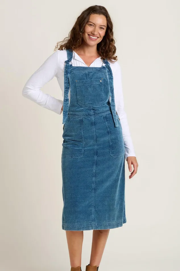 Women Brakeburn Dresses Blue Portland Pinny Dress