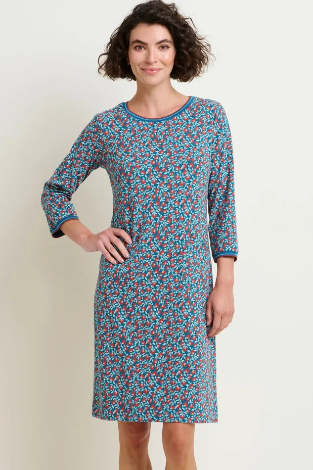 Women Brakeburn Dresses Blue Pressed Flowers Print Dress
