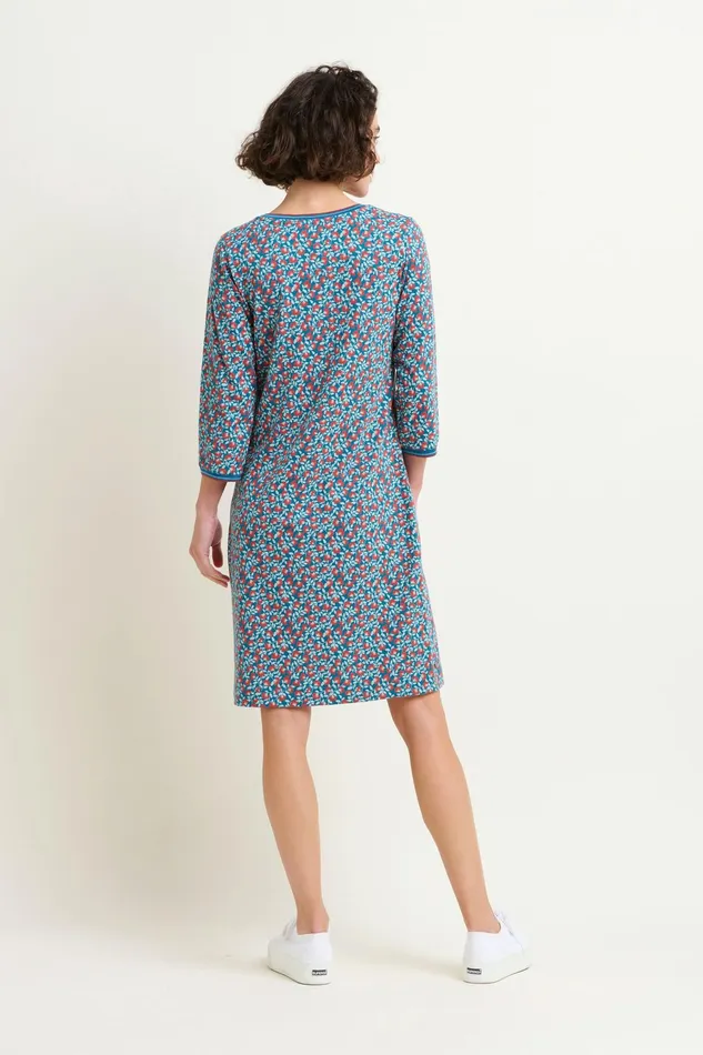 Women Brakeburn Dresses Blue Pressed Flowers Print Dress
