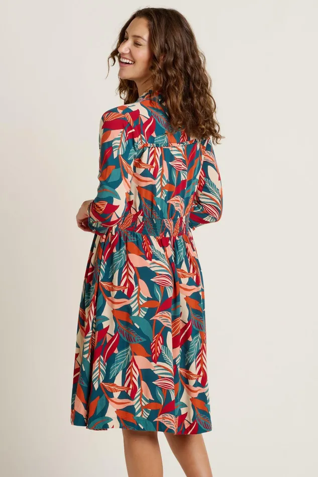 Women Brakeburn Dresses Green Evergreen Leaves Dress
