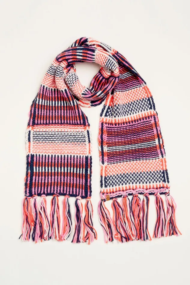 Women Brakeburn Scarves Textured Stripe Knitted Scarf