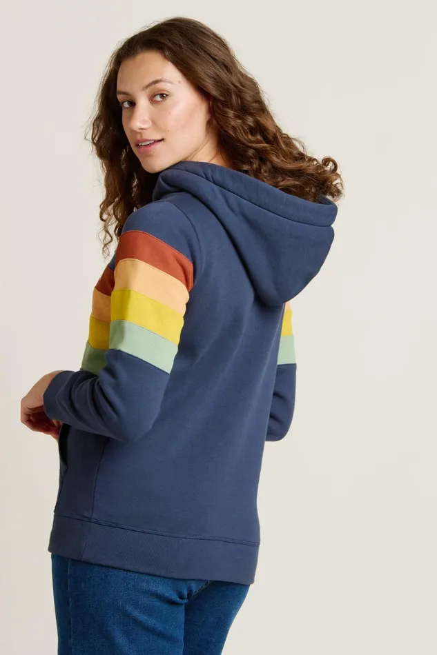 Women Brakeburn Sweatshirts And Hoodies Navy Stripe Elise Hoodie