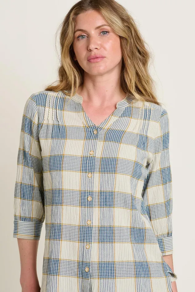 Women Brakeburn Tops TShirts And Vests Blue Highcliffe Blouse