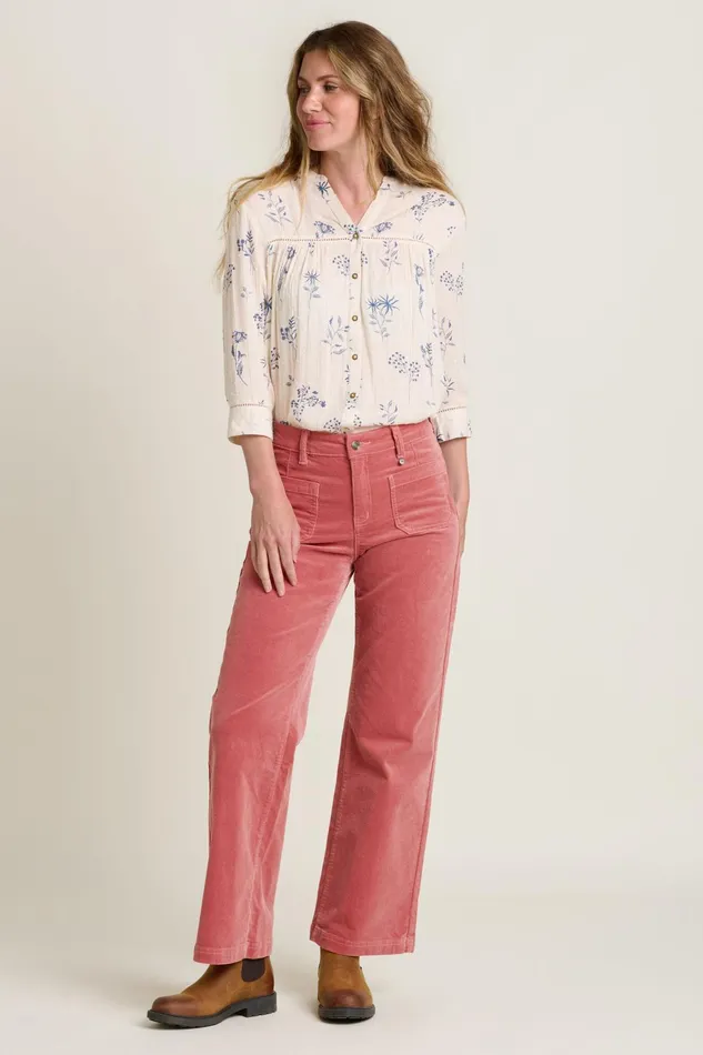 Women Brakeburn Tops TShirts And Vests Cream Bella Cream Blouse