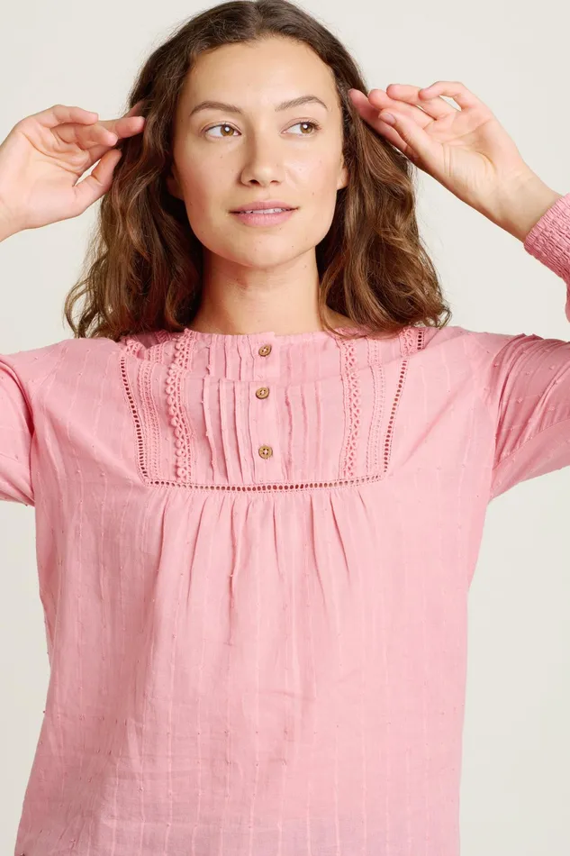 Women Brakeburn Tops TShirts And Vests Pink Hive Blouse