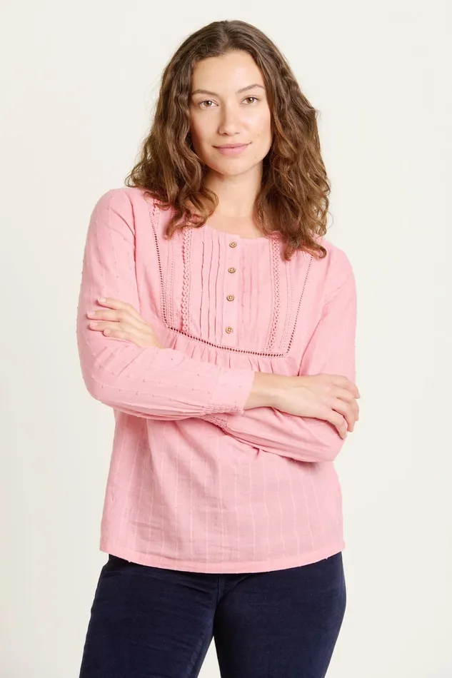 Women Brakeburn Tops TShirts And Vests Pink Hive Blouse