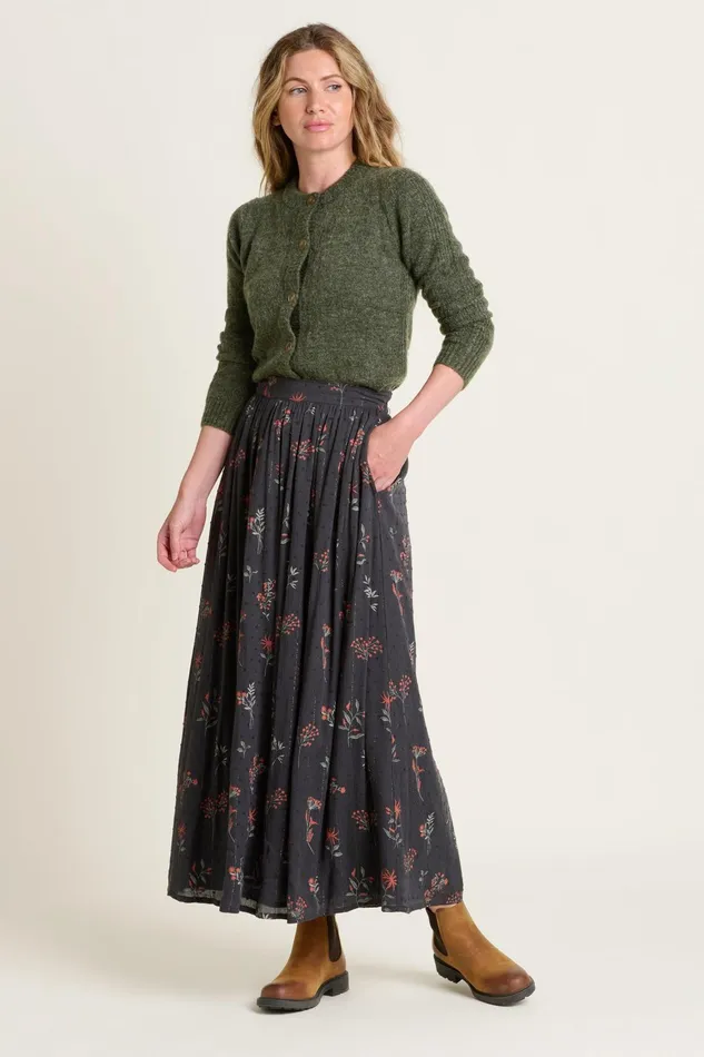 Women Brakeburn Trousers Skirts and Shorts Charcoal Bella Skirt