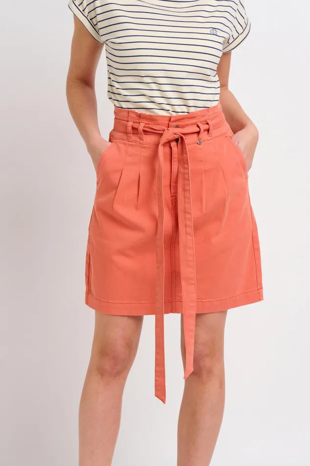 Women Brakeburn Trousers Skirts and Shorts Coral Paperbag Skirt