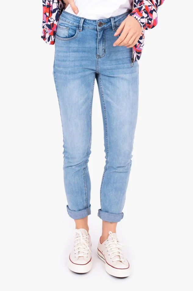 Women Brakeburn Trousers Skirts and Shorts Light Wash Slim Fit Jeans