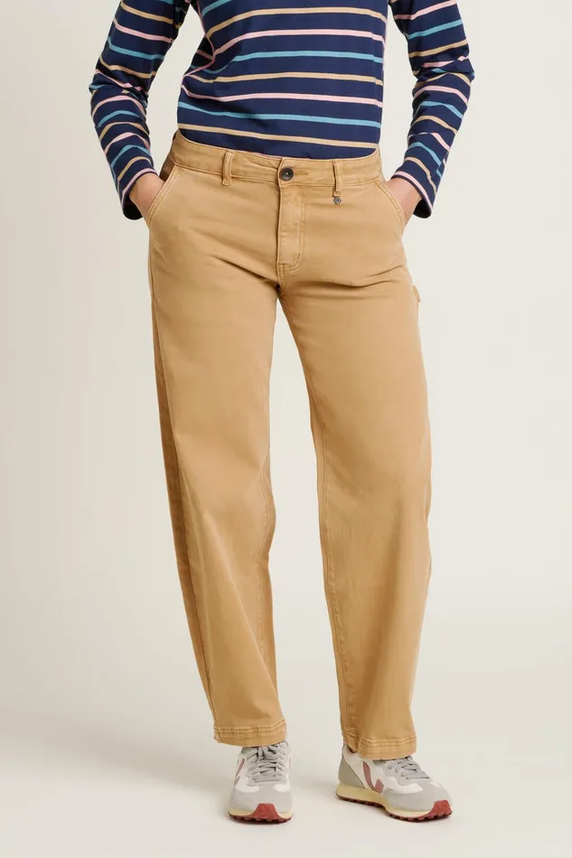 Women Brakeburn Trousers Skirts and Shorts Stone Barrel Leg Trouser