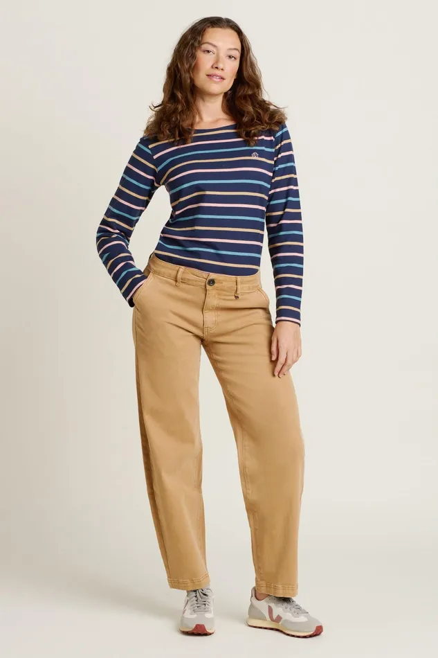 Women Brakeburn Trousers Skirts and Shorts Stone Barrel Leg Trouser